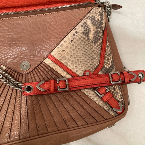 Rebecca Minkoff Collection Cali Snake-Print Shoulder Bag - Picture 13 of 16